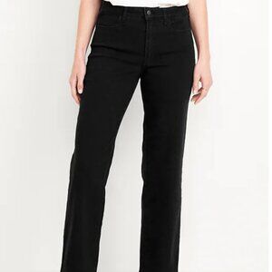 Old Navy Black High-Rise Wow Loose Jeans